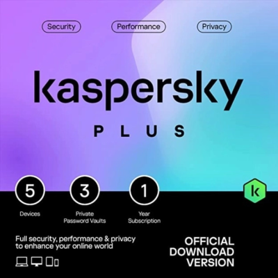 Kaspersky Plus 5 Devices 1 Year UK